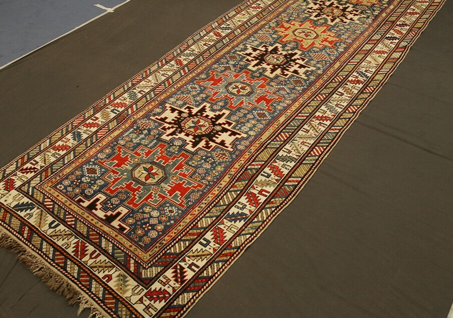 Tapis Couloir Caucasien Antique Lezghi n°:77933638